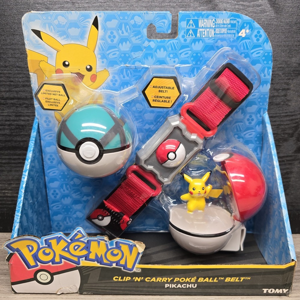 Pokémon Clip N' Carry Pikachu PokeBall Adjustable Belt Set Sealed - How Cool?